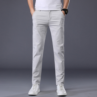 Classic Solid Casual Colors Pants Thin Mens Summer Color