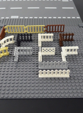 极速City Accessories Building Blocks House Fence Stairs Ladd
