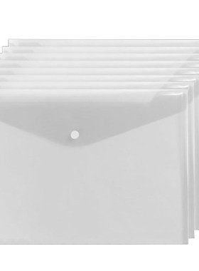 XRHYY 12pcs Transparent PP Water Resistant File Holder Filin