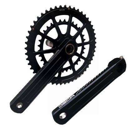 JAVA DECA公路折叠车小布中空一体曲柄菊花盘双盘牙盘34/50 170mm