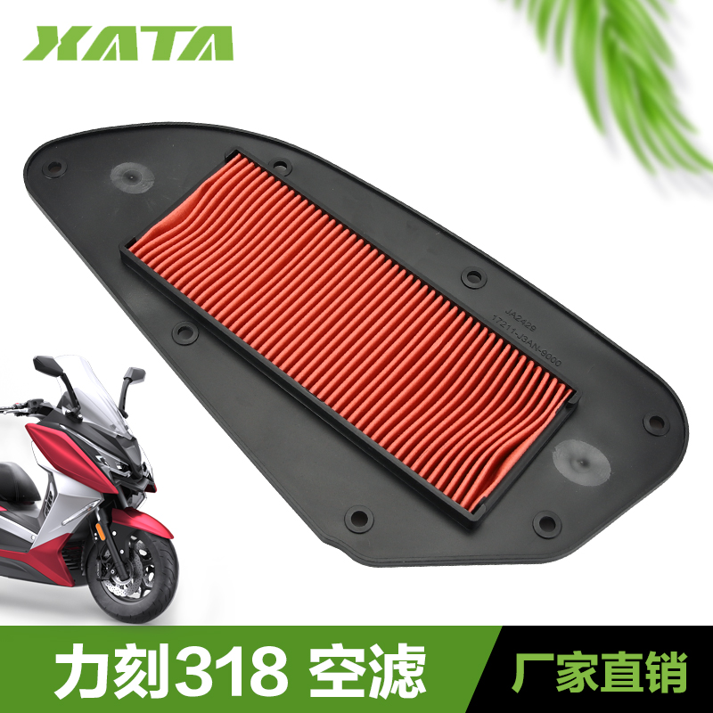 力刻318踏板摩托车LK250T LK300T空气滤芯滤清器空滤空气格配件