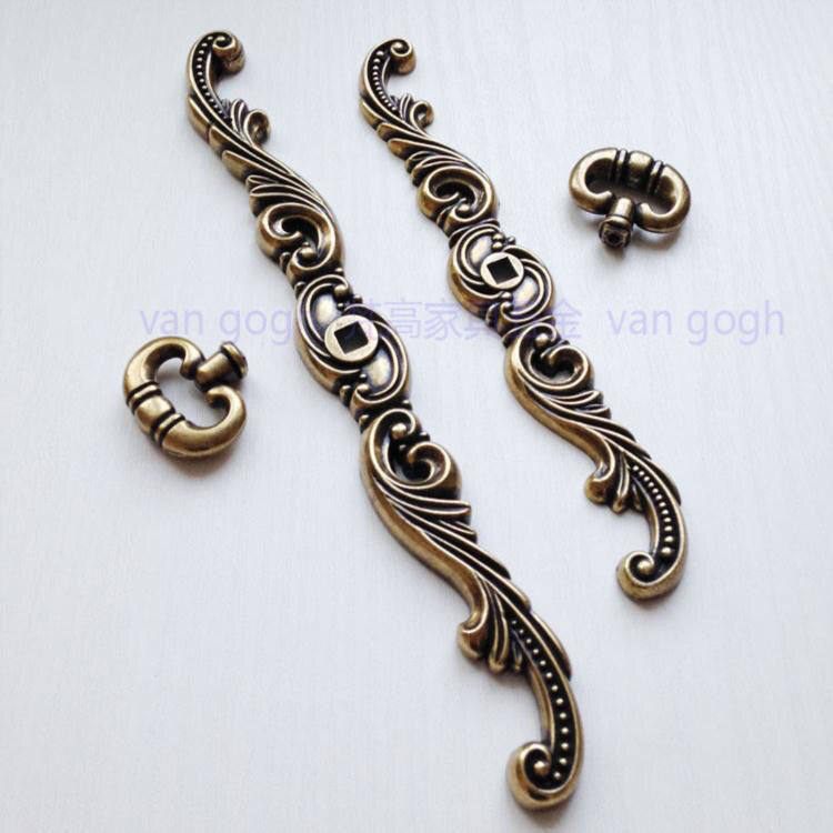 拉手欧式仿古复古简约田园单孔大衣整体橱柜门抽屉青古铜拉手酒柜