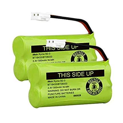 iMah BT18433/BT28433 2.4V 500mAh Ni-MH Cordless Phone Batter