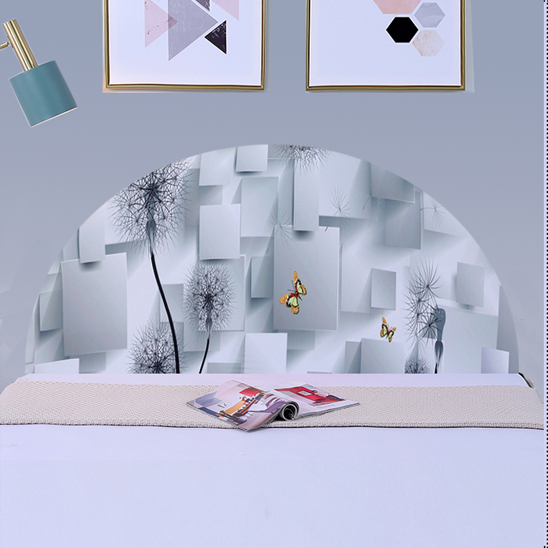 老式半圆形床头罩套半月形弧形床头套罩2022新款床头套凹凸款扇形