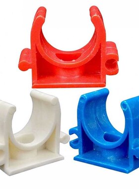 冰禹BYyc16PVC电工线塑料管卡膨胀管卡水管固定卡座U型鞍型卡