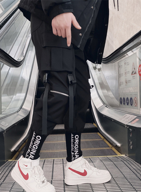 极速2022 Joggers Cargo Pants for Men Casual Hip Hop Hit Colo