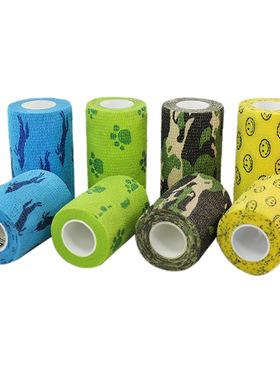 12pcs 2.5-15cm Self-adhesive Bandage Pet Elastic Cohesive Ba