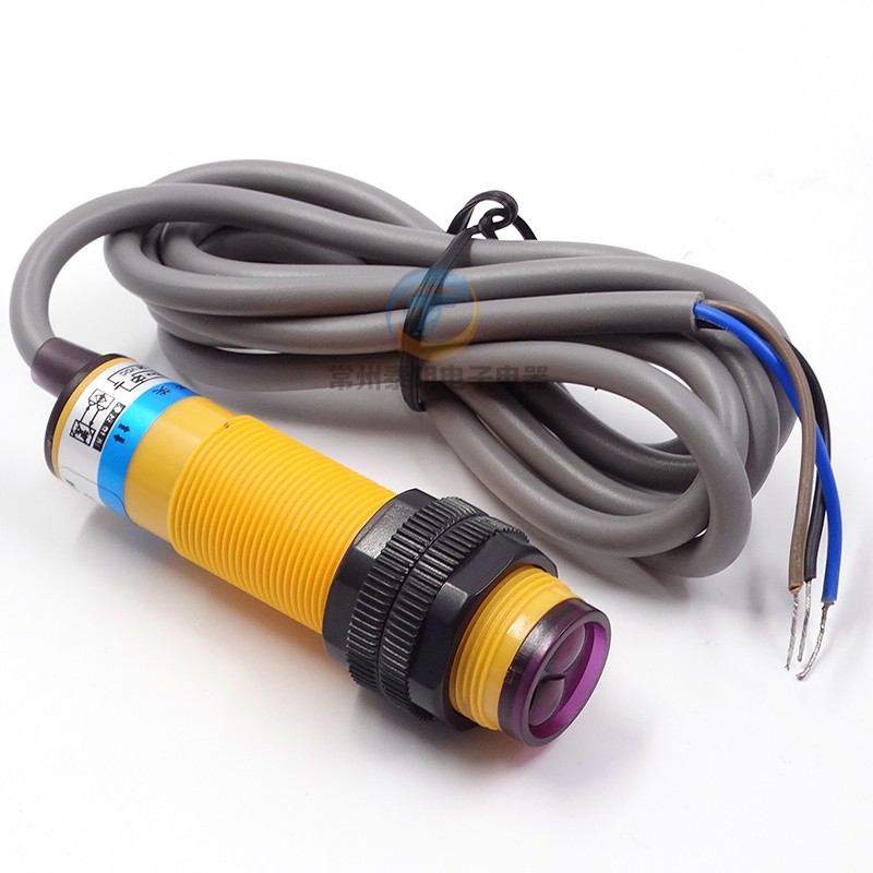 沪工E3F-DS60C4漫反射光电接近开关NPN直流常开感应传感器24V 12V