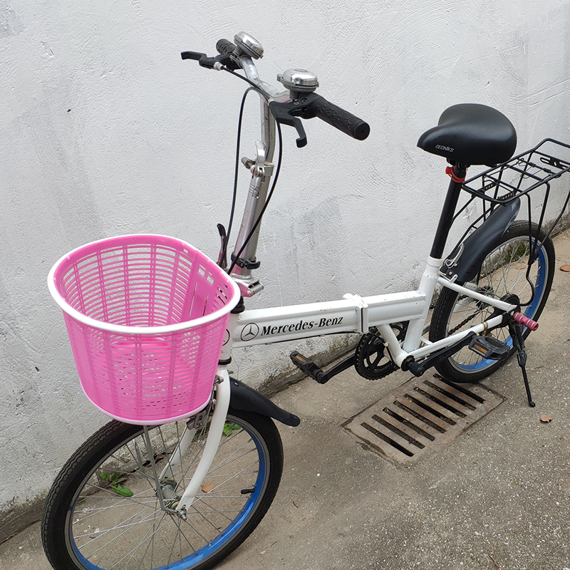 自行车篮子塑料单车篓前挂篮前车筐电动自行车车筐前筐购物带狗狗