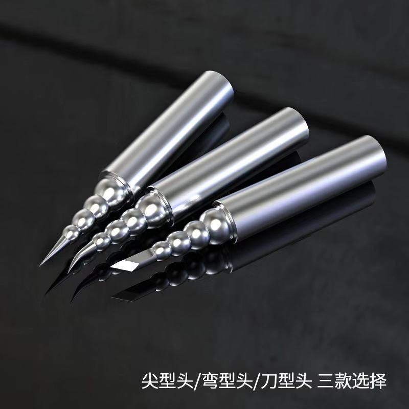 厂家。梦翔宝塔型飞线无铅烙铁头 内热式936通用型直弯尖小刀头焊
