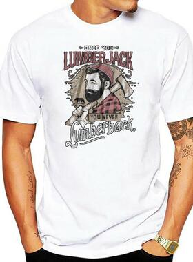 极速Newest 2022 Men'S Fashion  T-Shirt Lumberjack S-4XL