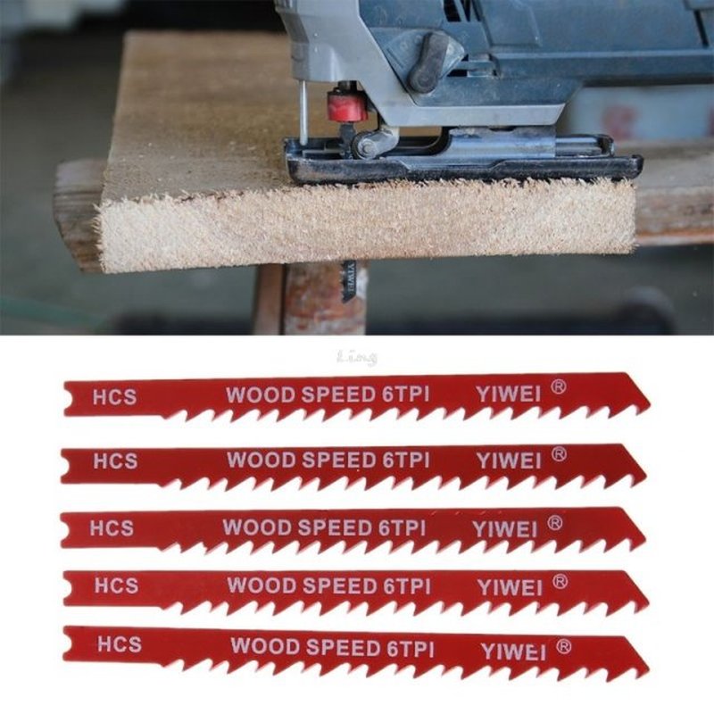 5pcs Durable U-shank High Carbon Steel 6 TPI Reciprocating S