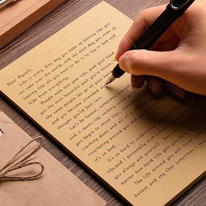 80 sheets A4/B5/A5 Vintage Kraft paper Writing Letter Statio