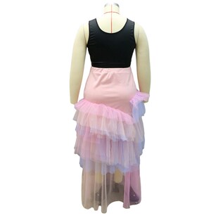 Waist High Ladies Skirt Sexy Asymmetrical 极速African