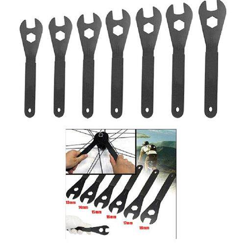 极速7pcs Bike Hub Cone Wrench Axle Wrenches Hubs Spanner