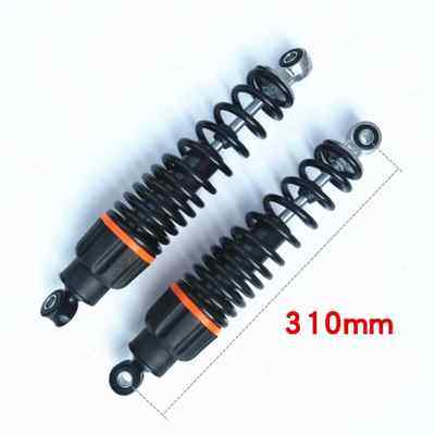 新品摩托电动车后减震器液压单双弹簧加粗避震一对25 27 29 31cm