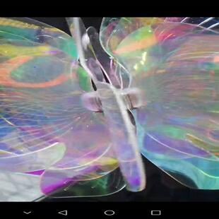 复合亚克力板彩虹板炫彩亚克力板材展示广告装饰收纳盒制作