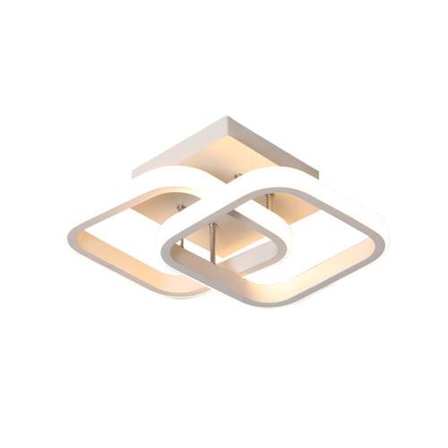 LED卧室吸顶灯铝材方形走廊灯创意无极调光三色玄关阳台灯