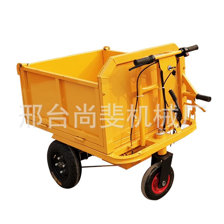 电动小骑兵建筑工地上料三开门手推车倒骑驴翻斗货物运输车劳动车