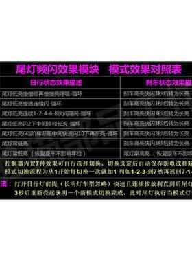 用于春风800MT-X/800NK-CLX700-改装尾灯刹车爆闪安全提示模块DLM