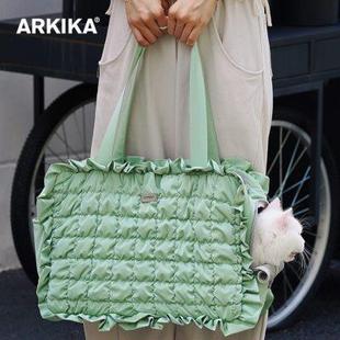 ARKIKA宠物猫包便携外出防应激小型犬狗狗出门透气手提单肩背包袋
