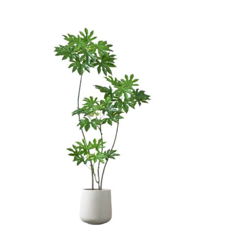 仿真绿植发财树端轻奢室内客厅沙发边绿植落地假植物装饰盆景