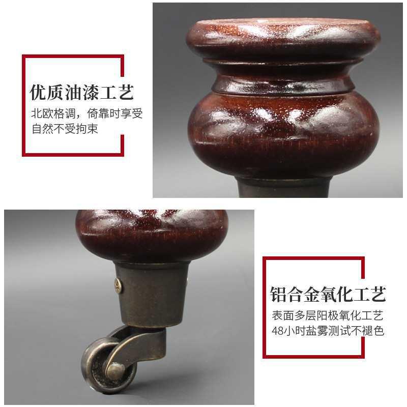 滑轮套实木沙发脚木质橱柜脚茶几腿支撑腿家具脚木腿电视柜脚腿套图片