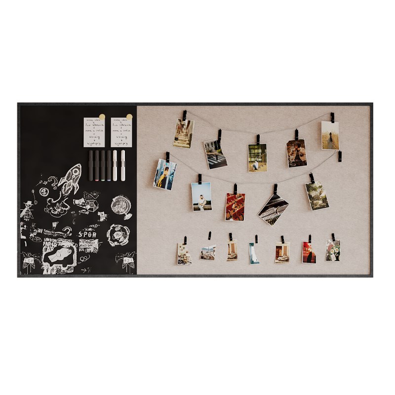 磁吸毛毡板墙贴照片墙软木板墙上装饰羊毛毡幼儿园教室留言背景板