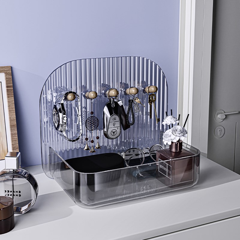 门口挂放钥匙置物架桌面收纳盒梳妆台化妆品托盘宿舍客厅玄关摆件