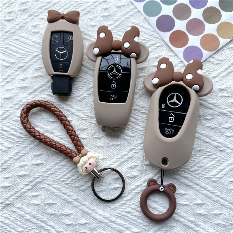 钥匙套新A级C级E级A200L包C260L车E300L壳GLC300/GLE/GLA扣女