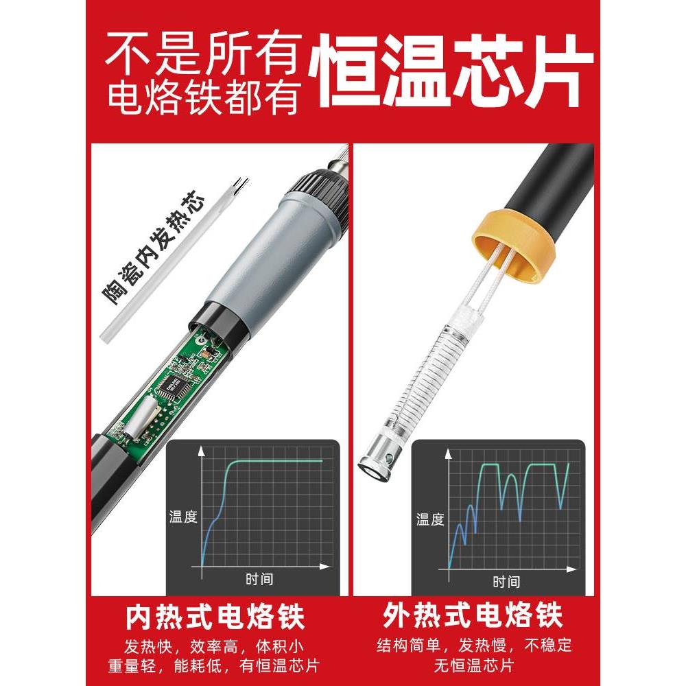 德力西电烙铁家用小型电焊笔维修焊接神器套装专业级电洛铁焊锡枪