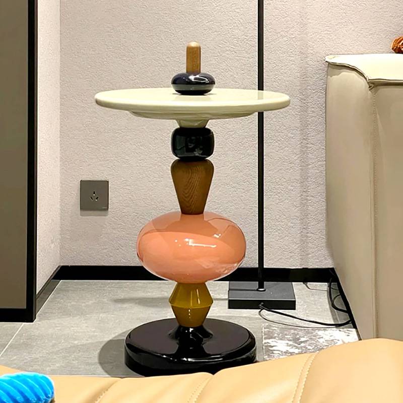 北欧创意边几现代简约沙发可移动边角几设计师网红糖葫芦小茶几
