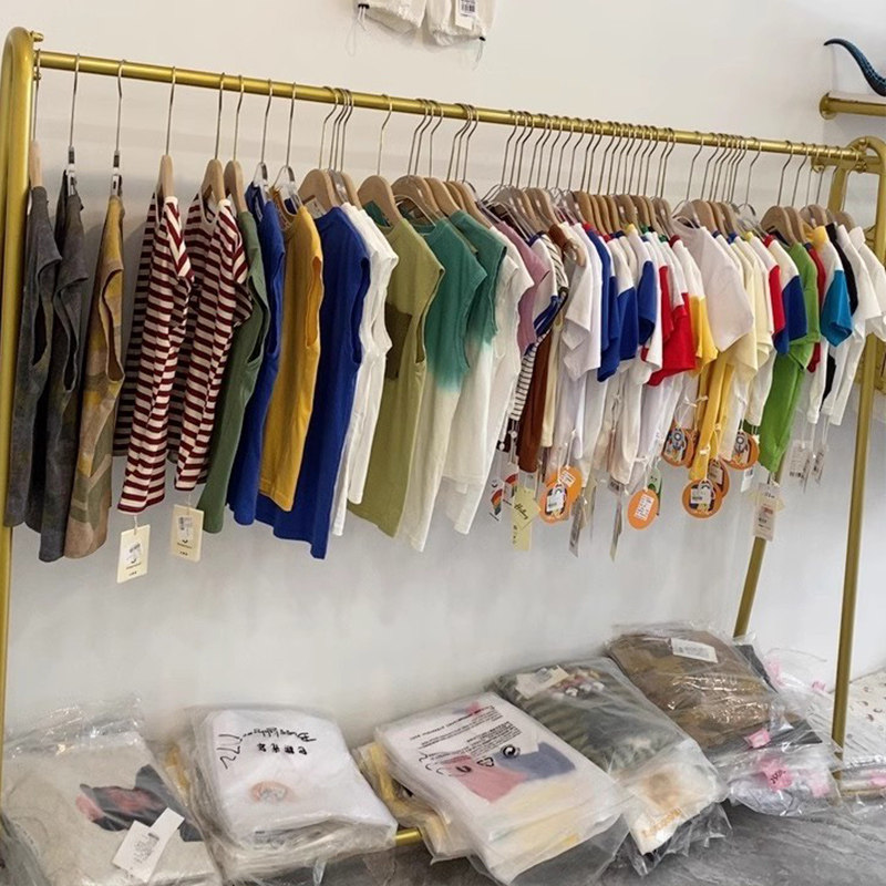 现货速发简约晾衣架落地家用挂衣架子衣帽架卧室衣服陈列架轻奢装