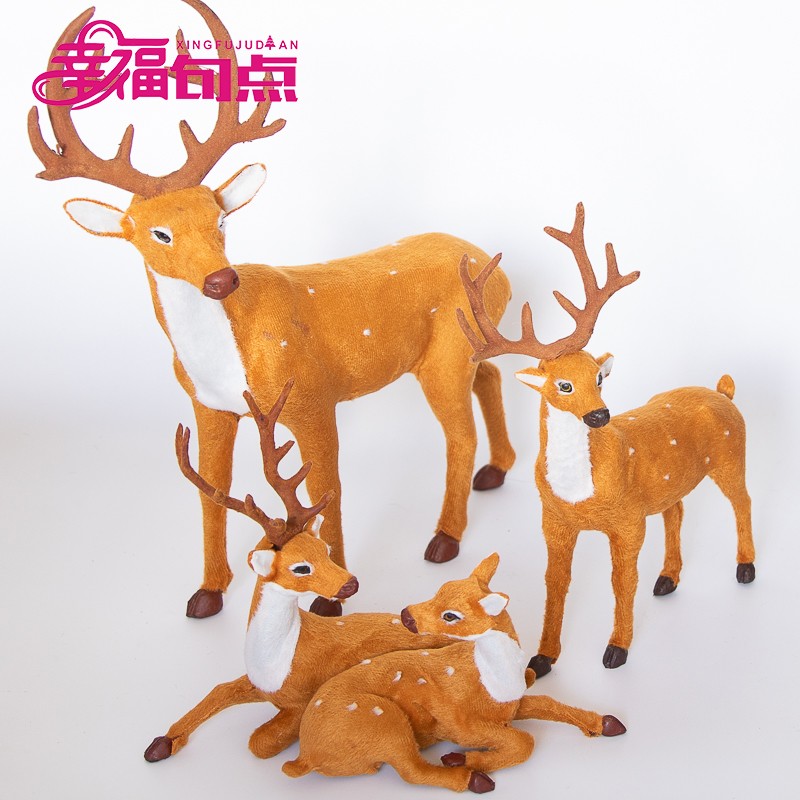 速发圣妻诞侣鹿 夫诞鹿 圣诞鹿/麋鹿 圣诞节馴鹿摆设鹿 圣情节装
