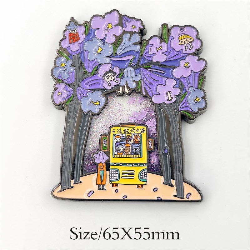 速发书店设计夏季蓝花楹合集书签冰箱贴帆布袋文创