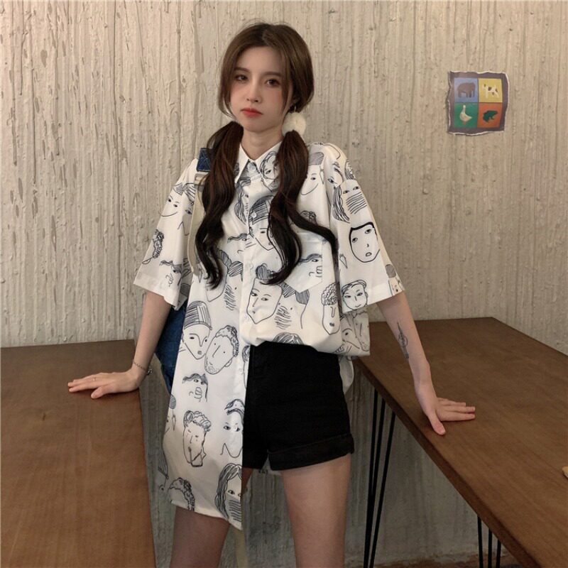 速发春夏季大码胖妹妹mm设计感小众防嗮上衣宽松薄款衬衣is潮