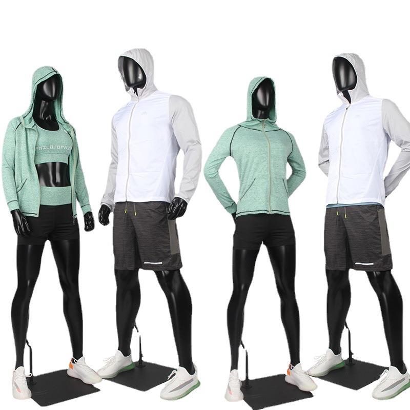 人体模特道具男女全身运动模特展示架服装店人台模特肌肉假人模特