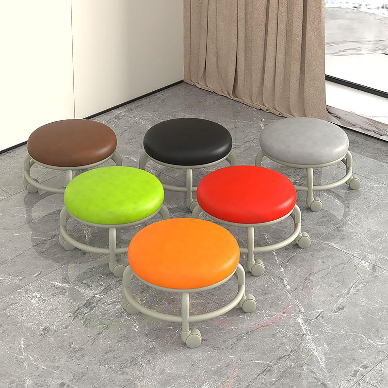 9U带滑轮矮凳万向轮小凳子家用学步板凳换鞋凳美缝带娃静音轮