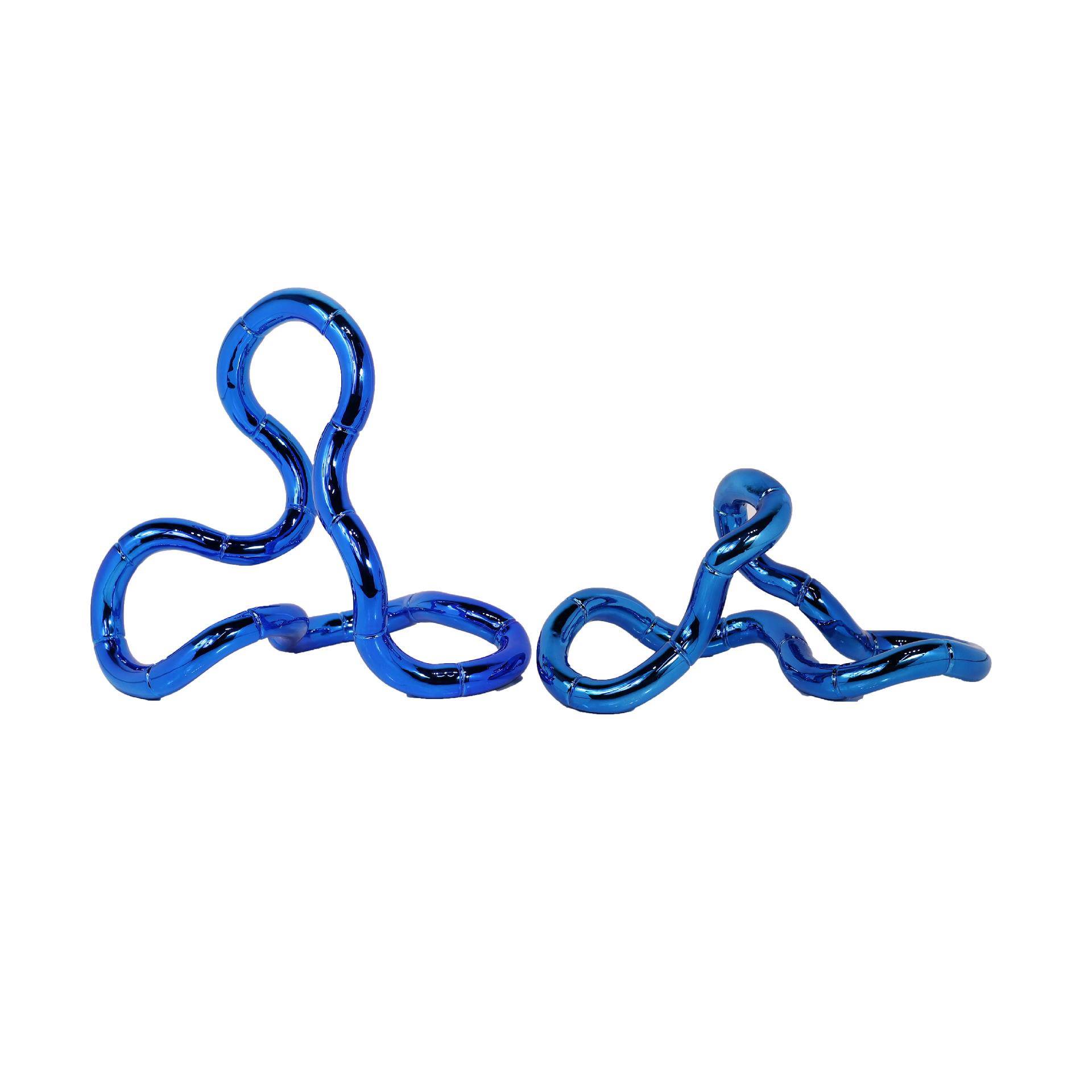 现代简约轻奢摆件莫比乌斯环形曲线室内客厅抽象线形异形几何摆件