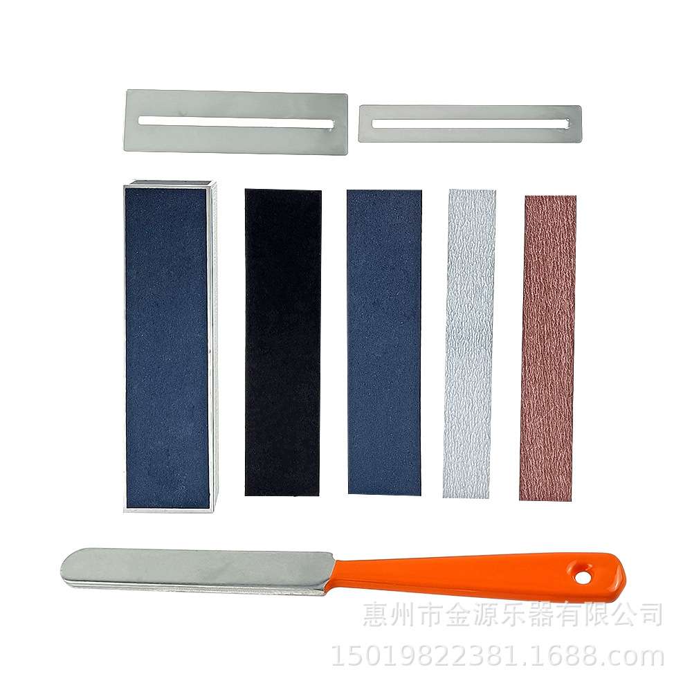 铝材打磨条吉他品丝砂纸打磨块打磨片吉他弦枕打磨条