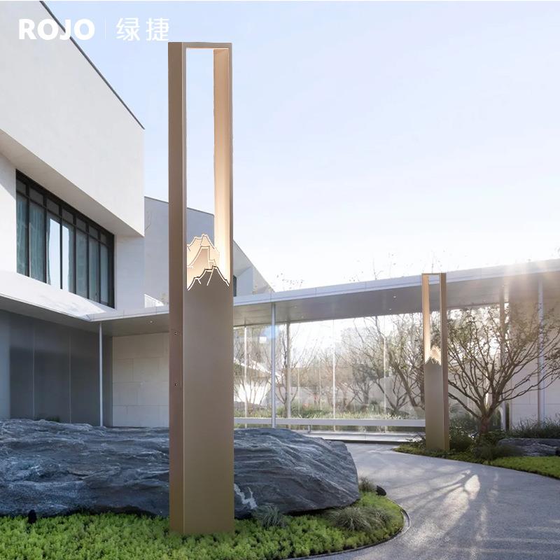 新中式简约庭院灯户外led高杆景观小区景区街道亮化草坪花园路灯