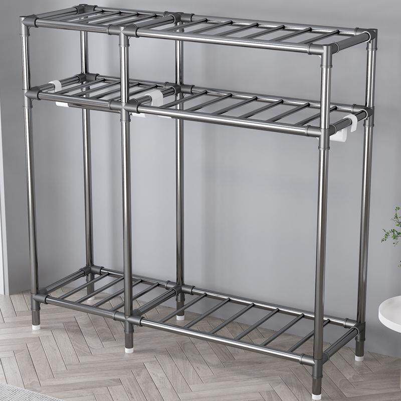 衣柜家用卧室出租房全钢管简易衣柜钢管布衣柜加粗加固加厚挂衣柜