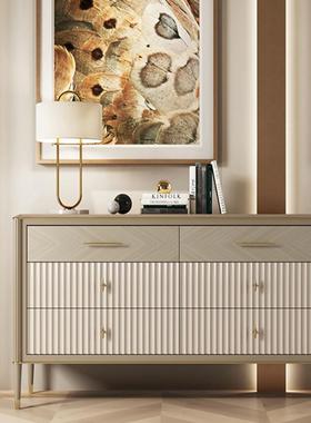 轻奢斗柜卧室电视柜美式客厅储物收纳柜现代简约抽屉柜门厅玄关柜