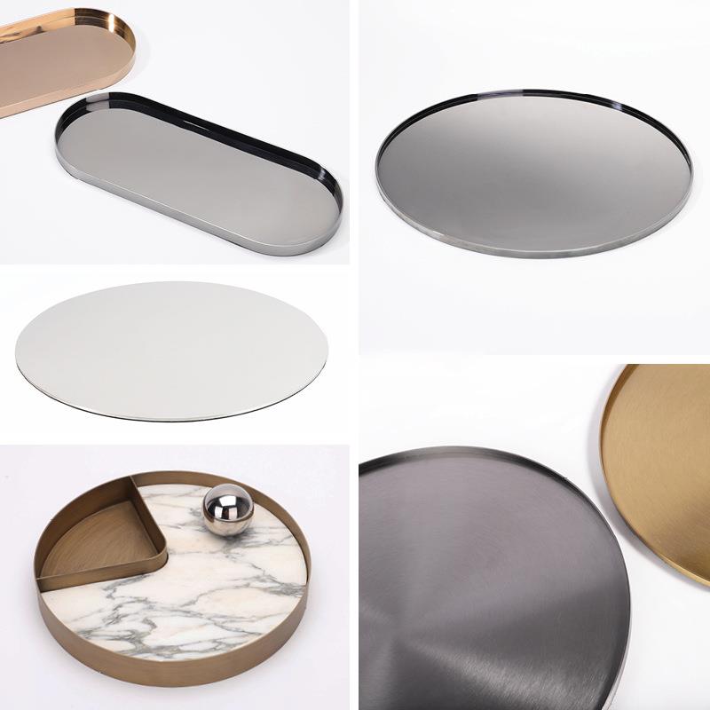 现代简约创意高档托盘合集收纳软装摆件客厅茶几桌面装饰品