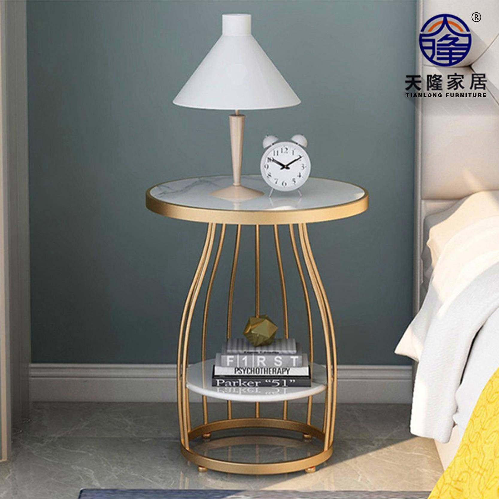 北欧简约小茶几双层岩板边柜卧室客厅角几沙发小圆桌铁艺床头边几,鲜花速递/花卉仿真/绿植园艺,割草机/草坪机,淘宝优惠券,粉丝福利购,淘宝优惠卷