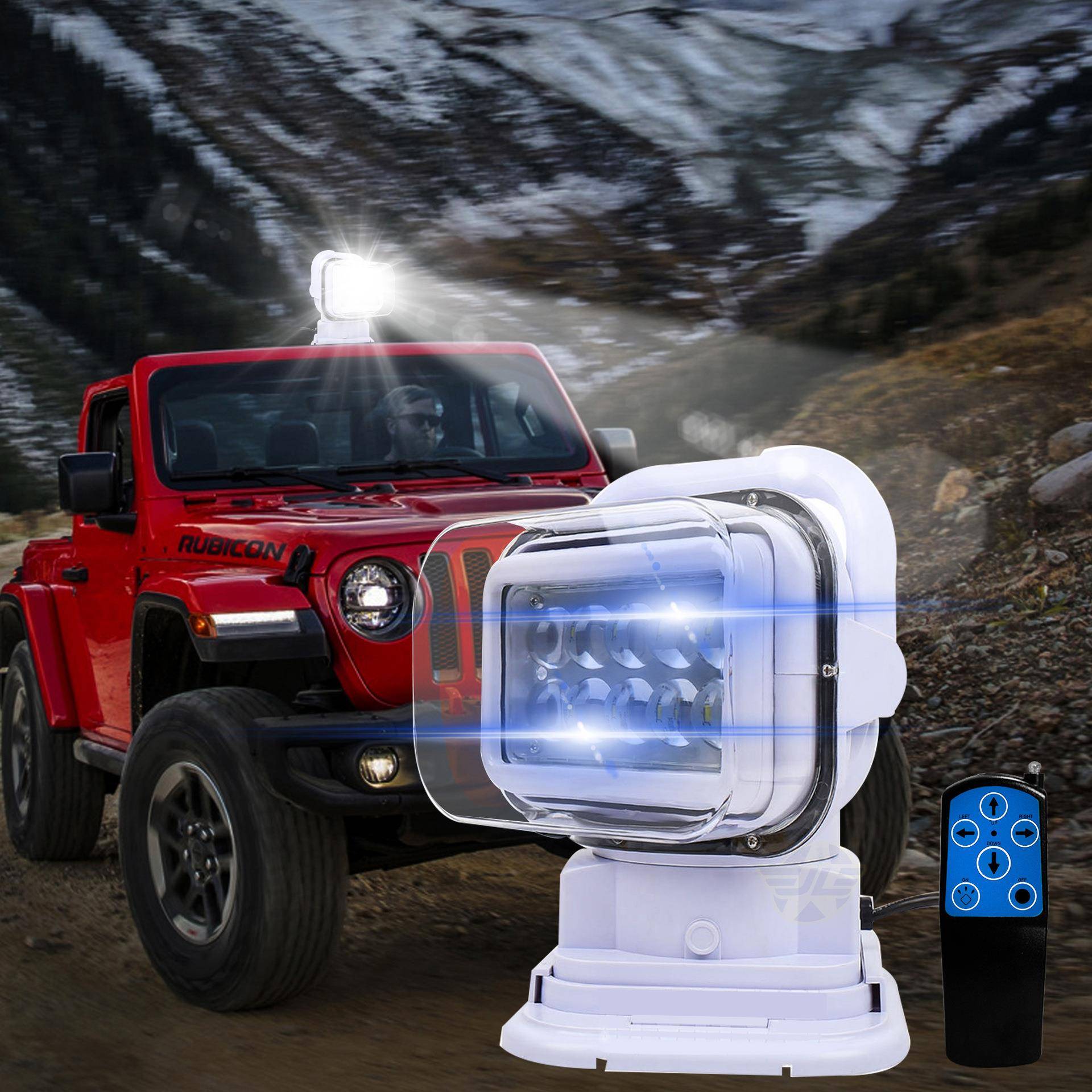 锦隆直销优品100WLED遥控搜索灯辅助灯吸顶车灯车载灯