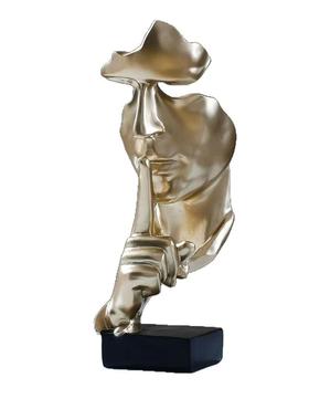 北沉默是金人物AL100952抽工艺品轻欧奢摆件象客厅家居摆件电视装