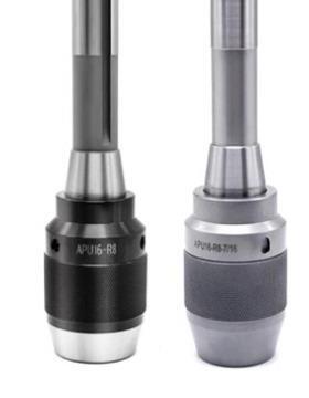 铣R8-APU1床自锁钻头R8AU1-M1-2R夹8-PAPU16-M12长柄一体式自紧钻