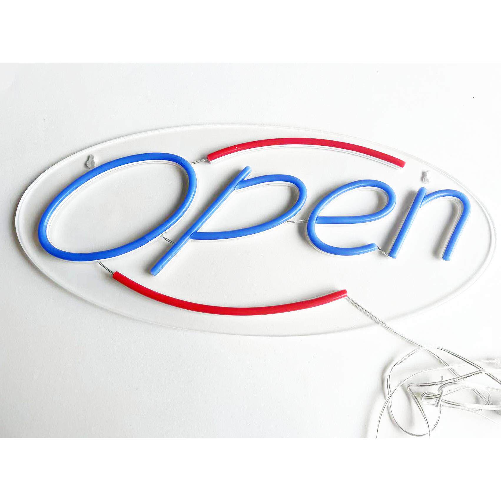 霓虹灯英文装饰灯open小夜灯LED造型灯卧室摆件霓虹灯