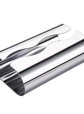 轻奢风曲形银色30不锈纸钢巾盒厅金属4抽纸盒酒店纸纸巾盒卫生间